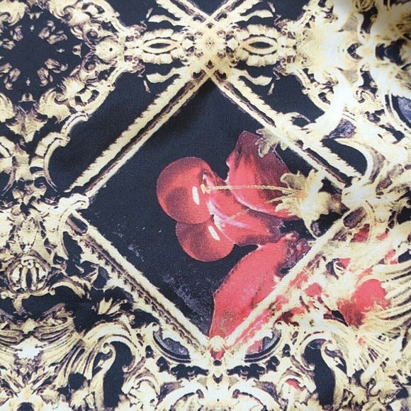 Emporio Milano Bomber Jacket Men M/S* Multicolor Reversible Graphic Animal Print - Picture 4 of 10